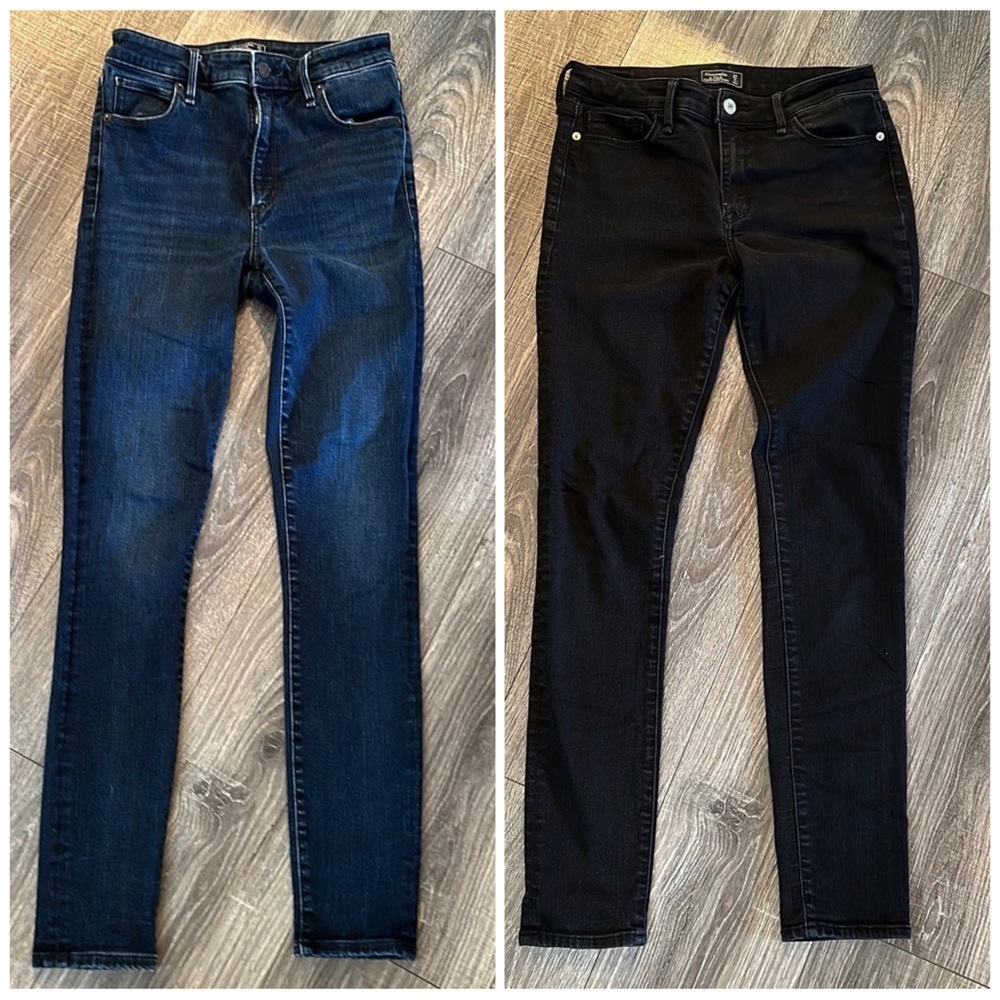 Two pairs of Abercrombie jeans